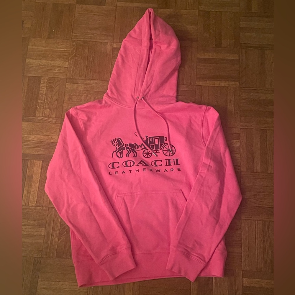 Pink medium Coach hoodie